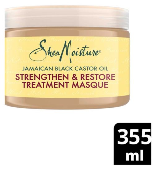 Shea Moisture Jamaican Black Castor Oil Strengthen and Restore Treatment  Masque - Boots