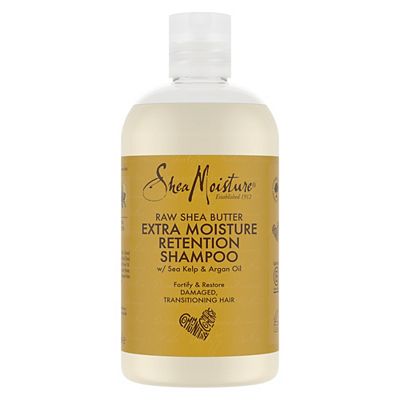 SheaMoisture Raw Shea Butter silicone & sulphate free Extra Moisture Retention Shampoo for damaged, 