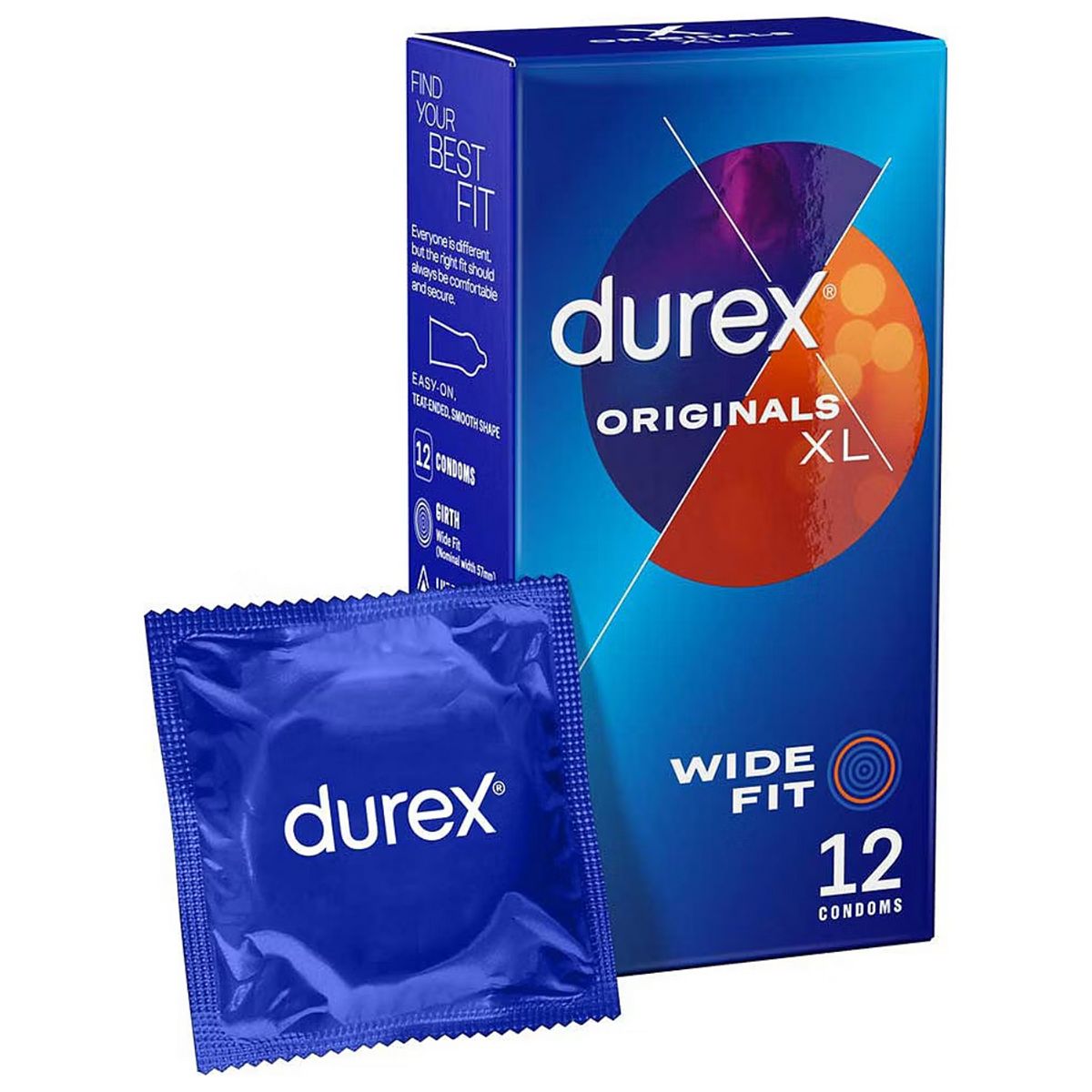 Durex Xl Comfort Condoms - 12 Pack