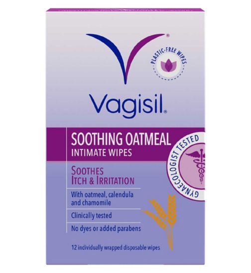 Vagisil Soothing Oatmeal Intimate Wipes – 12 pack