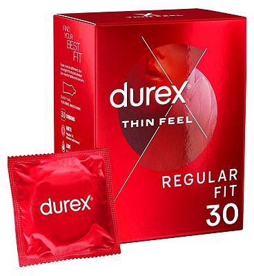 Durex Thin Feel Condoms Enhanced Sensitivity - Regular Fit - 30 pack
