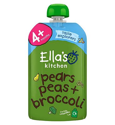 Ella's Kitchen Organic Broccoli Pears + Peas Pouch 4+ Mths 120g