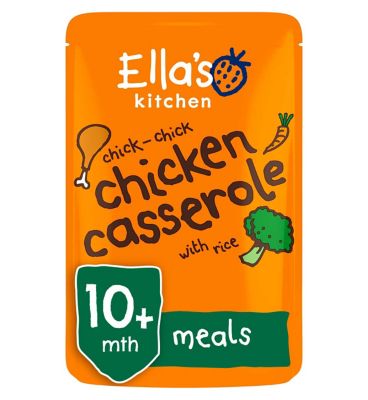 Ella's Kitchen Organic Chicken + Rice Casserole with Apricots Pouch 10+ Mths 190g