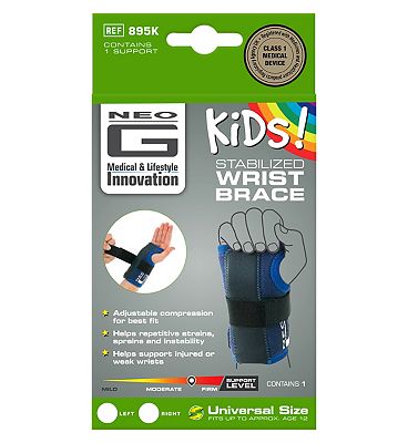 Neo G Kids Stabilised Wrist Brace Left