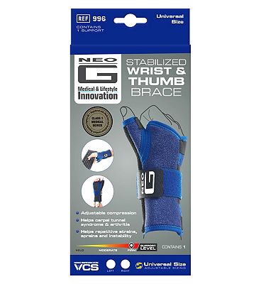 Neo G Stabilized Wrist and Thumb Brace - Left