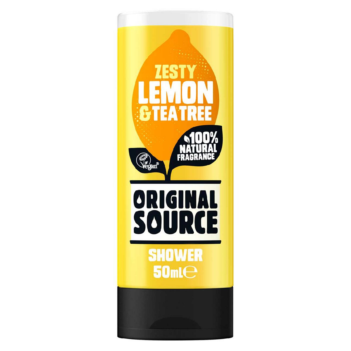 Original Source Lemon And Tea Tree Shower Gel Body Wash Travel Size 50ml