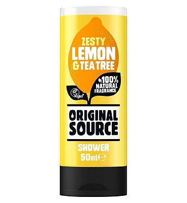 Original Source Lemon and Tea Tree Shower Gel Body Wash Travel Size 50ml