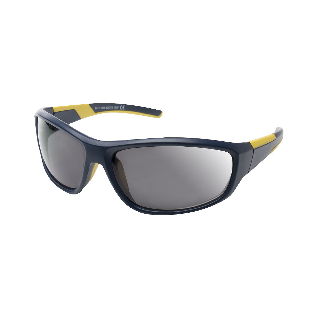  Active Sunglasses - Matt Navy And Yellow Frame Multicolor