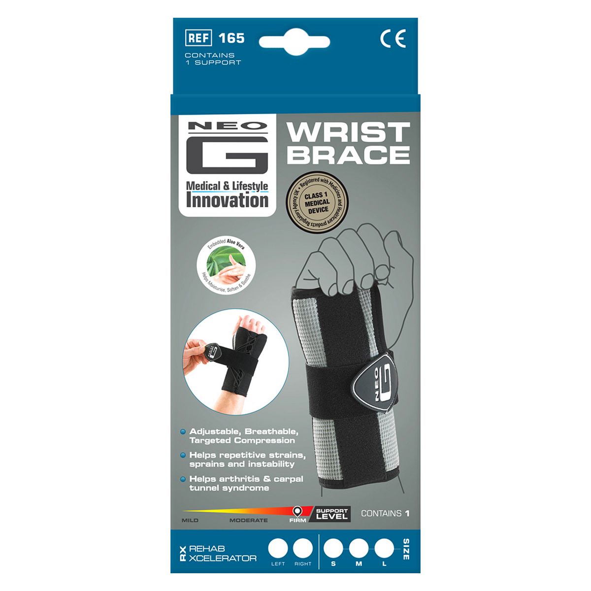 Neo G Rx Wrist Brace - Left Large