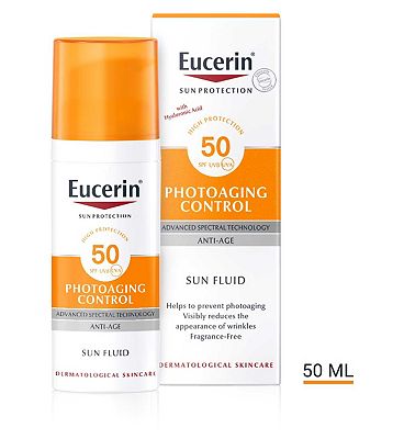 Eucerin Sun Anti-Ageing Sun Cream for Face with Hyaluronic Acid SPF 50+, 50ml