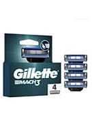 Gillette Mach3 Razor Refills for Men, 4 Razor Blade Refills