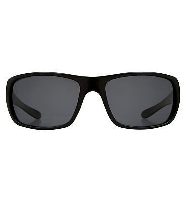 Boots Mens Polarised Sunglasses - Black Frame