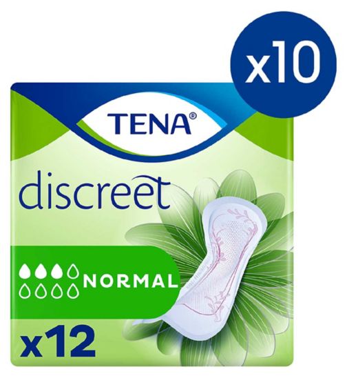 TENA Lady Normal Incontinence Pads - 12 pack;TENA Lady Normal Incontinence Pads - 12 pack (10x12);TENA Lady Normal Pads 12s