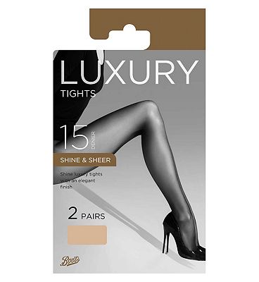 Boots 15D Shine & Sheer Tights Natural Tan Medium