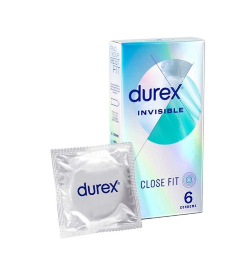 Durex Invisible Extra Thin Extra Sensitive Condoms - 6 Pack