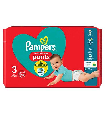 Pampers Pants Active Fit Size 6 16+kg Diapers 44 Pack, Potty Training &  Pull Up Nappies, Nappies, Baby