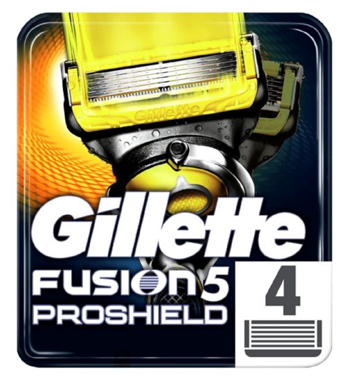 Gillette Fusion5 Proshield Razor Blades 4pk Boots