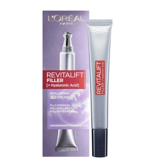 L'Oreal Paris Revitalift Filler  Hyaluronic Acid Anti Ageing Eye Cream 15ml