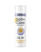 Venus Satin Care Shaving Gel for Dry Skin with Olay & Vitamin E - 200ml