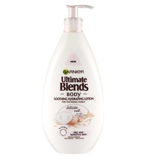 Garnier Ultimate Blends Oat Milk Almond Cream Soothing Body Lotion Sensitive Skin 400ml