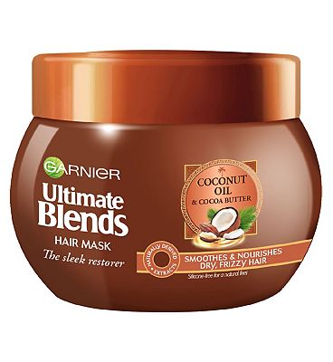 Garnier Ultimate Blends Coconut Oil & Cocoa Butter Hair Mask Treatment for Curly Hair 300ml