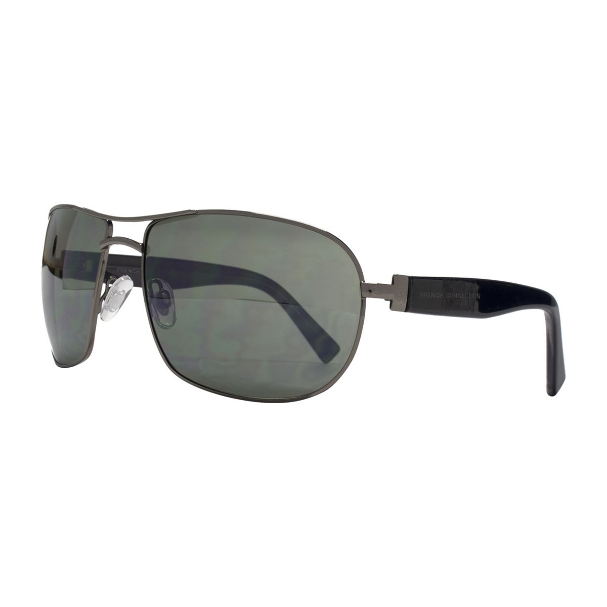 French Connection Man Gunmetal Aviator Sunglasses Multicolor