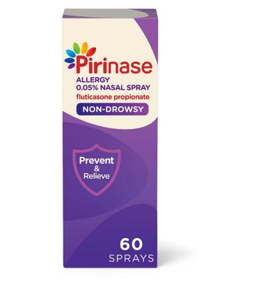 Pirinase Allergy Relief Fluticasone Propionate 0.05% Nasal Spray 60 Sprays