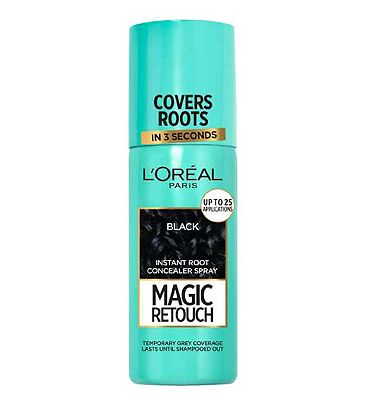 LOreal Paris Magic Retouch Black Root Touch Up, Temporary Instant  Root Concealer Spray With Easy Ap