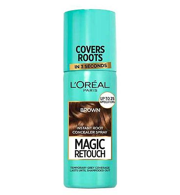 LOreal Paris Magic Retouch Brown Root Touch Up, Temporary Instant Root Concealer Spray With Easy Application, 75ml