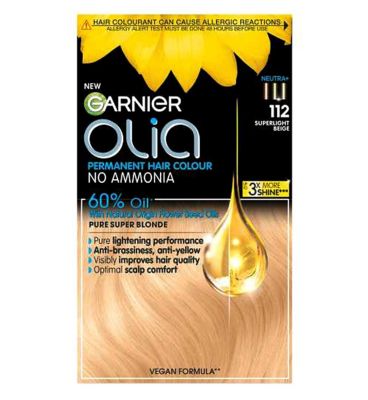 Garnier Olia 112 Super Light Beige Blonde No Ammonia Permanent Hair Dye