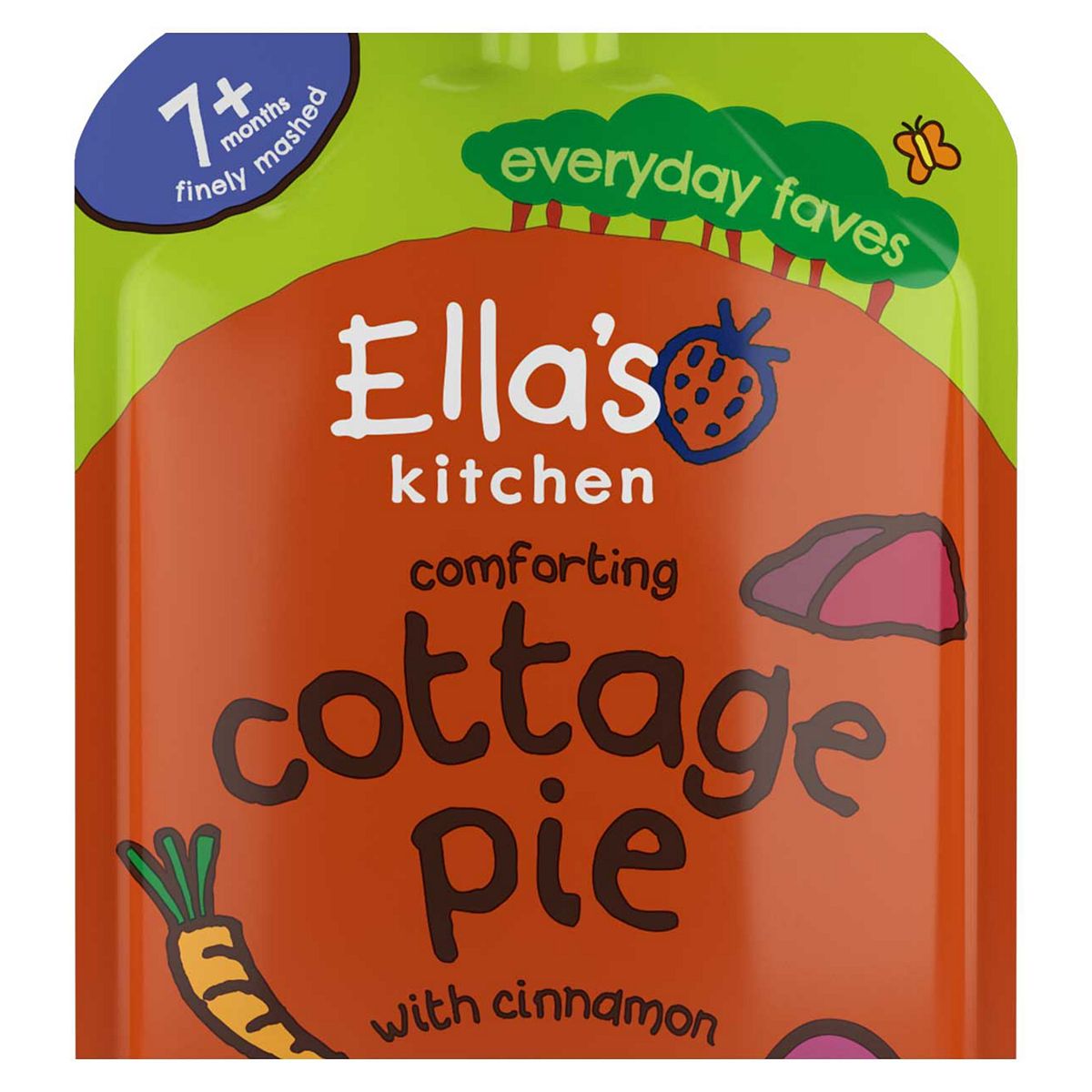 Ella's Kitchen Organic Cottage Pie With Cinnamon Pouch 7+ Mths 130G