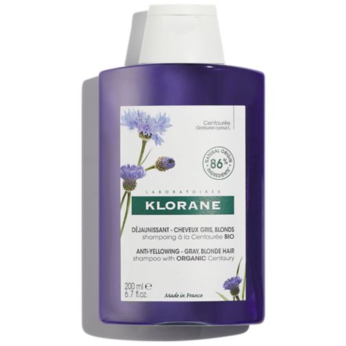 Klorane Anti-yellowing Shampoo with Organic Centaury for White and Grey Hair 200ml