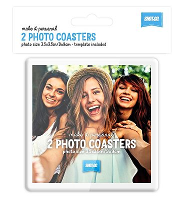 Shot2go photo coasters - pack of 2