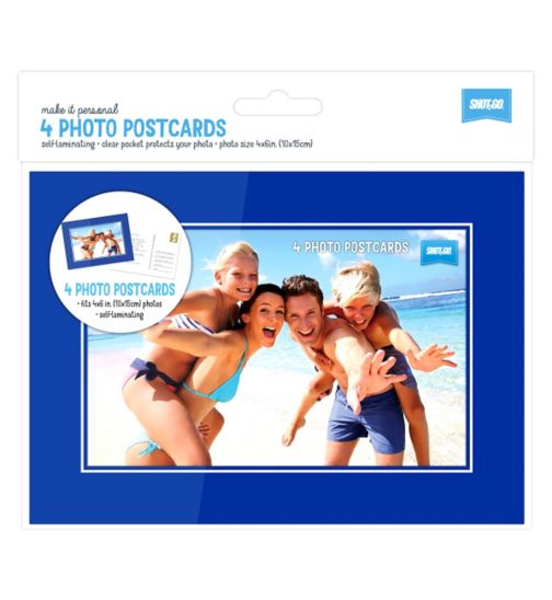 Shot2go photo postcards navy - pack of 4