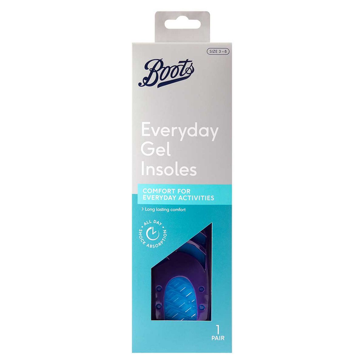   Everyday Gel Insoles - 1 Pair Women's Size 3-8