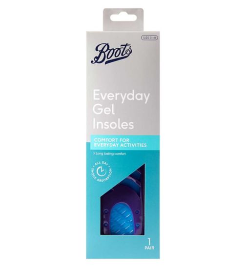 Boots Everyday Gel Insoles - 1 pair women's size 3-8