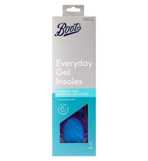 Boots Everyday Gel Insoles - 1 pair men's size 8-13
