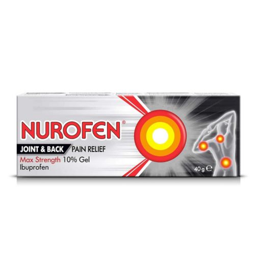 Nurofen Joint and Back Pain Relief Max Strength 10% gel - 40g