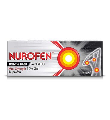 Nurofen Joint and Back Pain Relief Ibuprofen Max Strength 10% Gel 40g