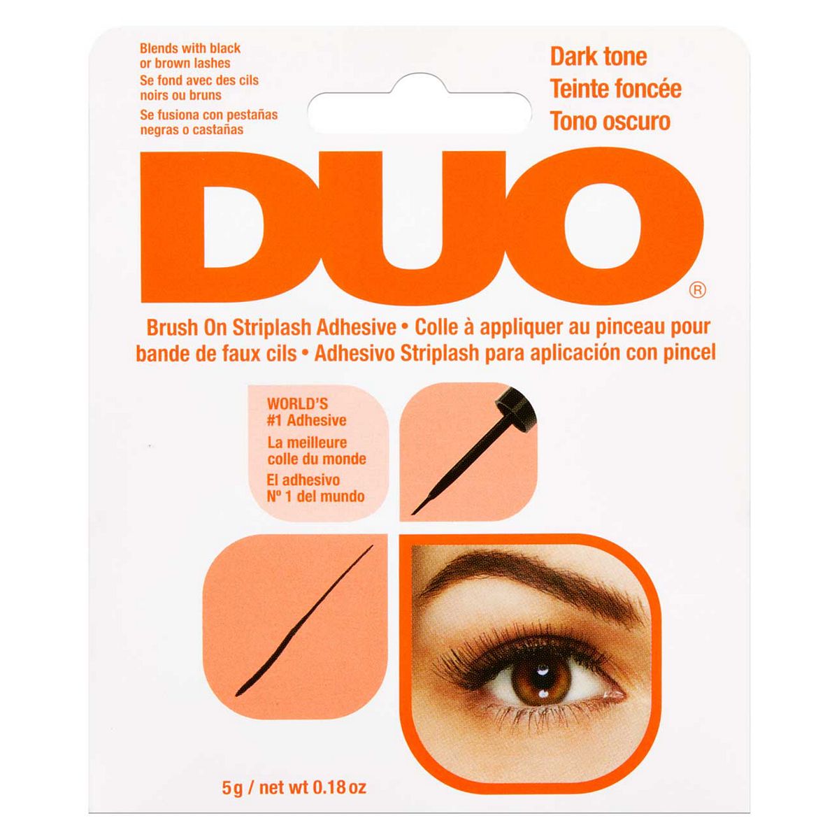 Duo Brush On Striplash Adhesive 5G Dark