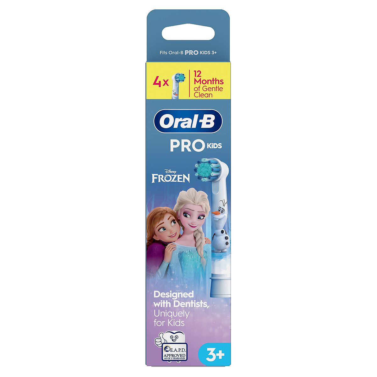 Oral B Oral-B Pro Kids Frozen Toothbrush Heads 4 Pack Br/>