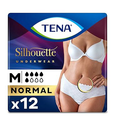 TENA Lady Silhouette Incontinence Pants Normal Medium - 12 Pack