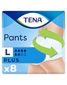 TENA Incontinence Pants Plus Large - 8 pack