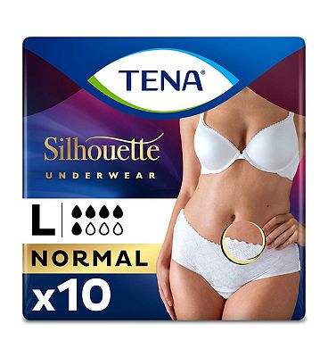 TENA Lady Silhouette Incontinence Pants Normal Large - 10 pack