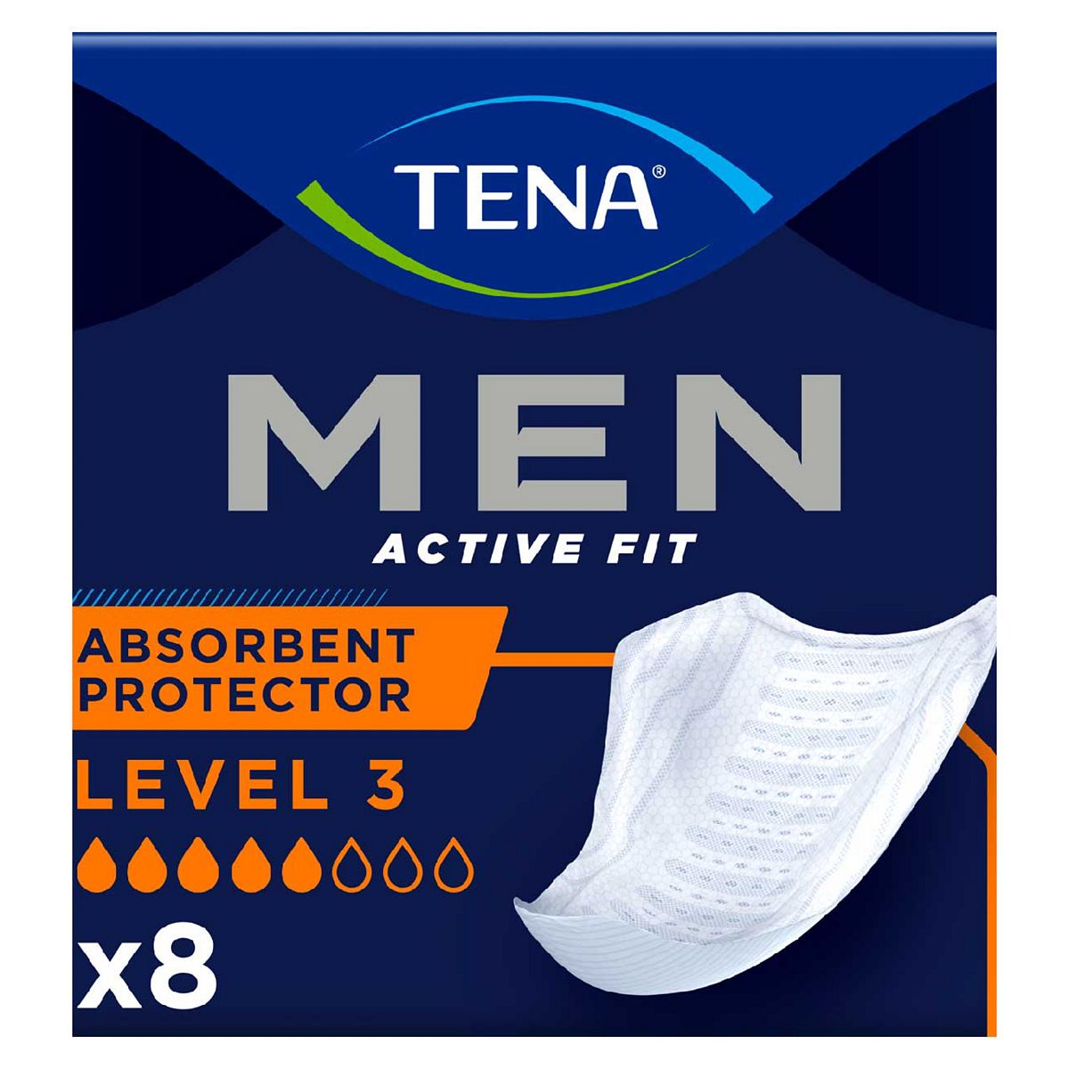 Tena Men Level 3 Incontinence Absorbent Protector - 8 Pack