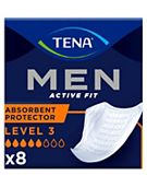 TENA Men Level 3 Incontinence Absorbent Protector - 8 pack