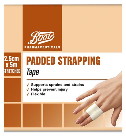 Boots Padded Strapping Tape 2.5cm x 5m stretched