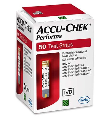Accu-Chek Performa Blood Glucose Test Strips - 50 strips