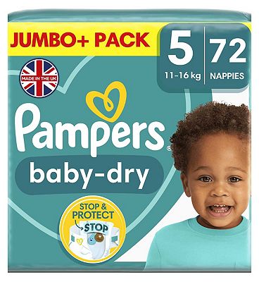 Pampers Baby-Dry Pants Size 5 Carry Pack 21 Nappies : : Baby