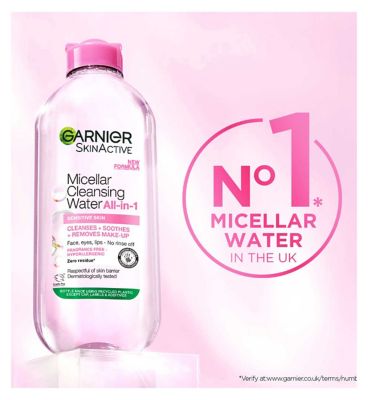 Garnier Micellar Water, Gentle Face Cleanser & Makeup Remover for Sensitive Skin, 700ml (2)